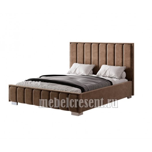 Кровать 1600 из ткани с подъёмным механизмом «Мирабель» Шоколадный